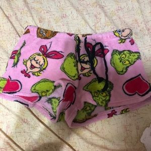 Christmas grinch sleepwear shorts